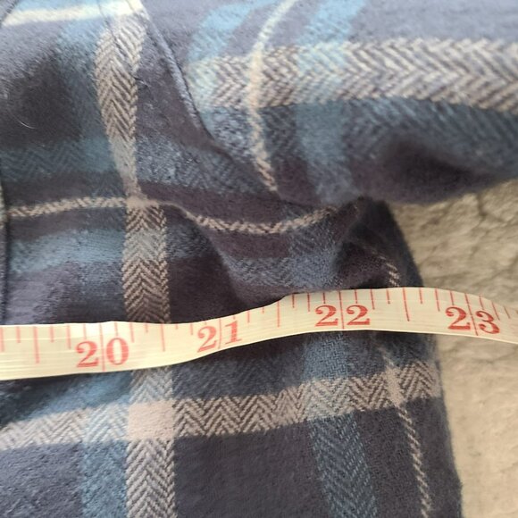 Ronin Factory Men’s Medium Sherpa-Lined Hooded Flannel Jacket Blue Plaid - Picture 8 of 10